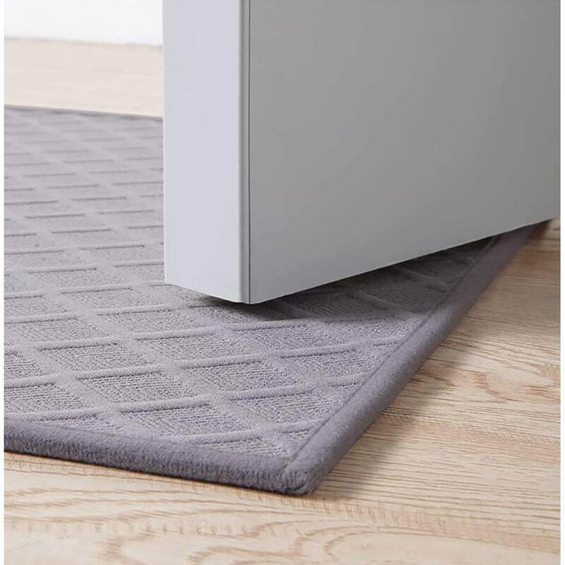 BathMat,Ultra Thin Bathroom Rugs Runner,（24"47",Grey） Bed Bath